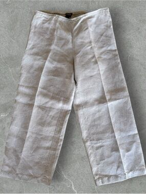Eileen Fisher Wide-Leg Linen Pants